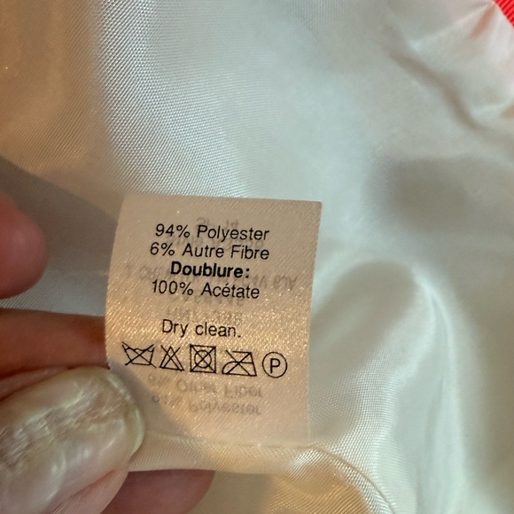 J.Crew Coral Metallic Tweed Blazer Jacket Size 10 - Picture 9 of 10